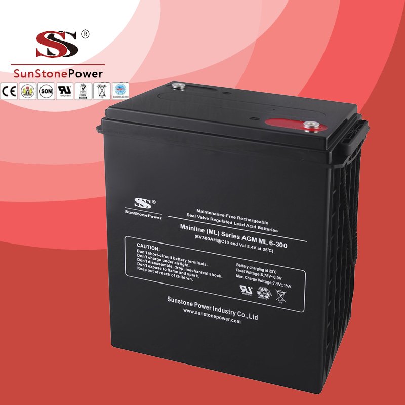 Solar Battery Deep Cycle Battery 6v 300ah AGM Lead Acid Battery