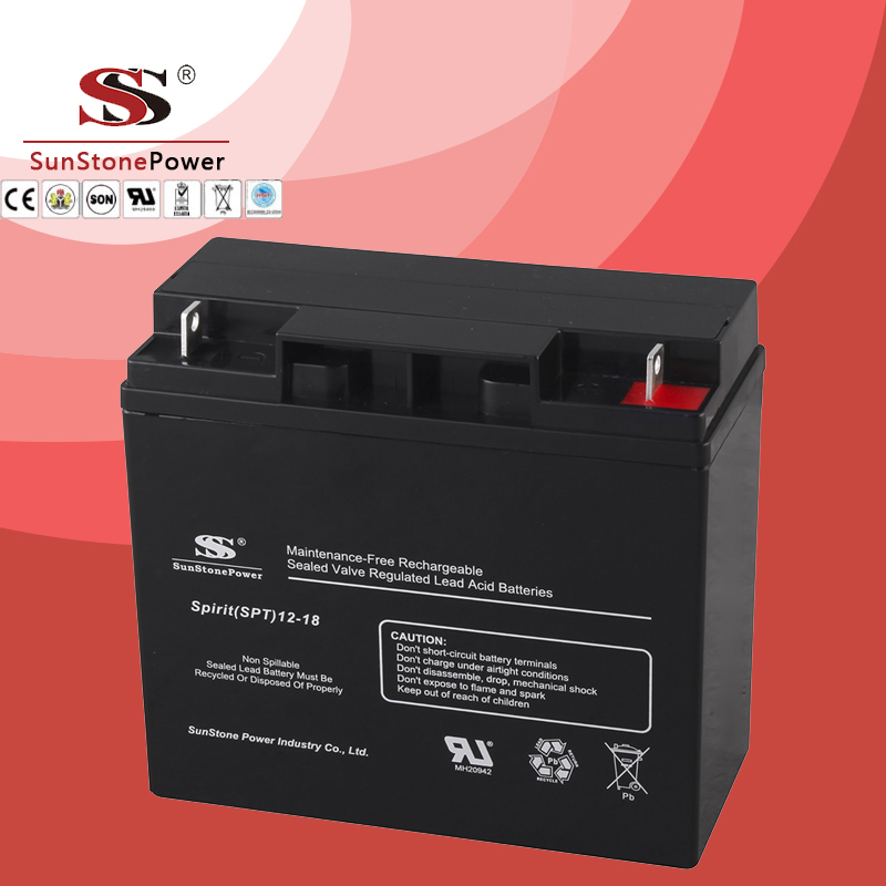  SPT Series 12V18AH Sealed Maintenance Free VRLA/SLA AGM Battery for UPS