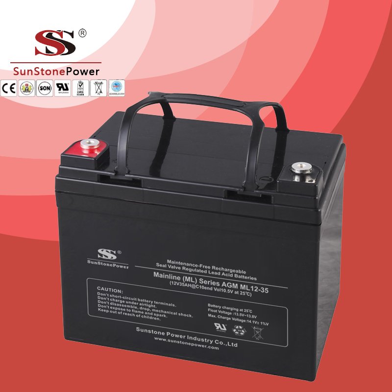 Solar Battery Deep Cycle Battery 12v 35ah AGM Lead Acid Battery