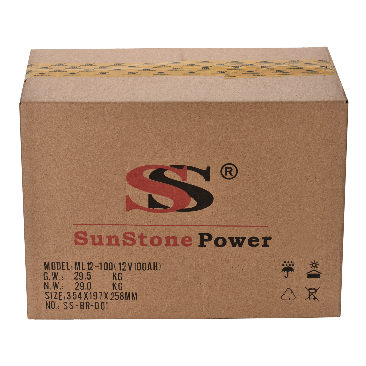 Sunstone Power 12V 220AH Maintenance Free AGM Battery Energy Backup