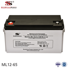 Sunstone Power 12V 65AH Rechargeable VRLA Solar Battery Long Life